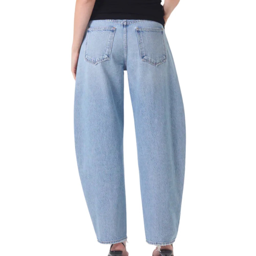 NEW Agolde Balloon Barrel Jeans in Conflict Blue - Picture 2 of 4